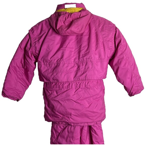Obermeyer Grow with You Snow Ski Set 3 Pc Jacket Bib Pants Fleece Girls 7 Pink - Picture 3 of 16